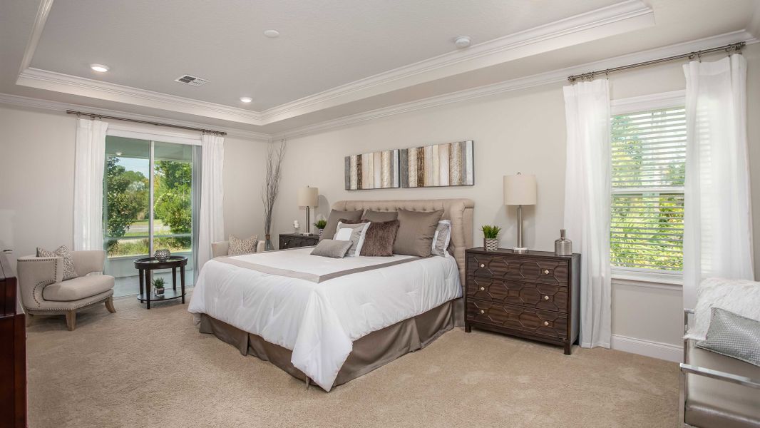 Representative furnished interior of a home built from the Livorno by Maronda Homes in Coastal Communities, Edgewater (Image 51).