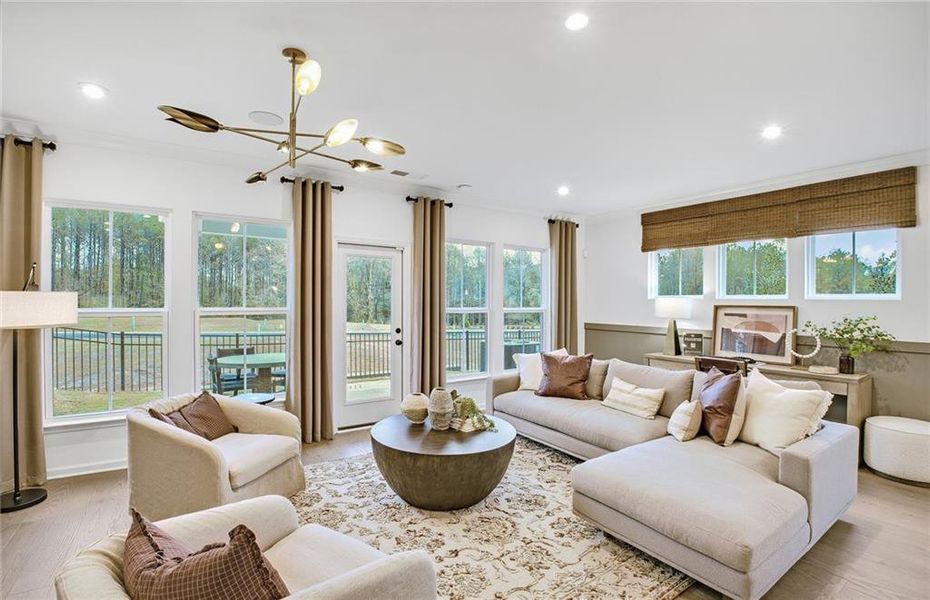 Furnished interior view inside a new home in Adler Springs, Powder Springs (Image 8).