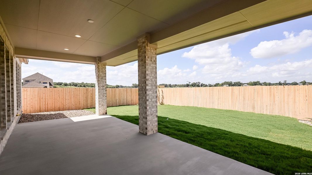 Exterior details and patio area of a home in Legacy at Lake Dunlap, New Braunfels (Image 3). Exterior details and patio area of a home in Legacy at Lake Dunlap, New Braunfels (Image 3).