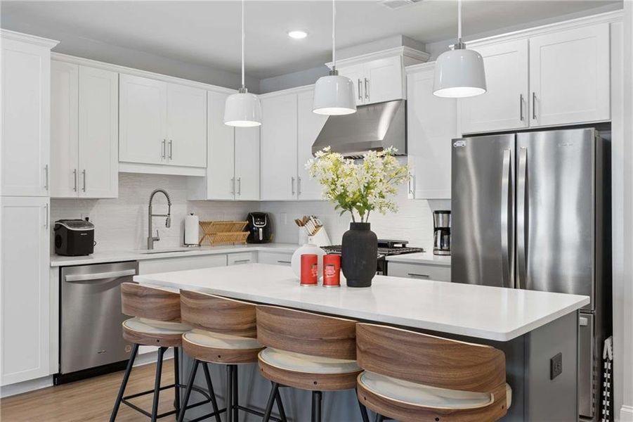 Furnished interior view inside a new home in , Atlanta (Image 31).