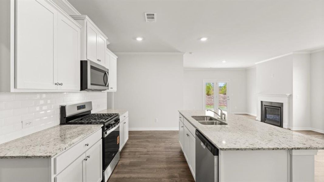 Furnished interior view inside a new home in Parkside at Carter Grove, Cartersville (Image 8).