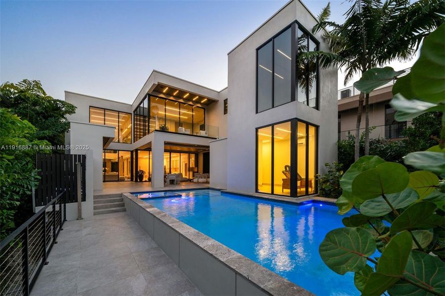 Exterior details and patio area of a home in , Miami (Image 2).