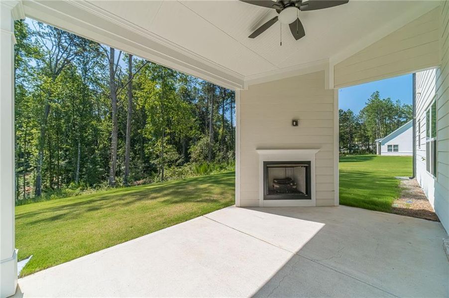 Exterior details and patio area of a home in , Loganville (Image 32).