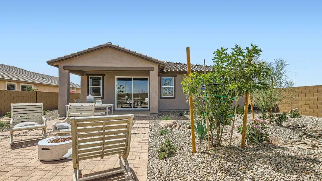 Sage covered patio