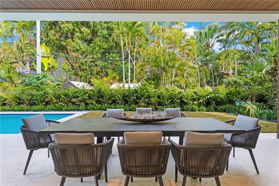 Exterior details and patio area of a home in , Miami (Image 32).