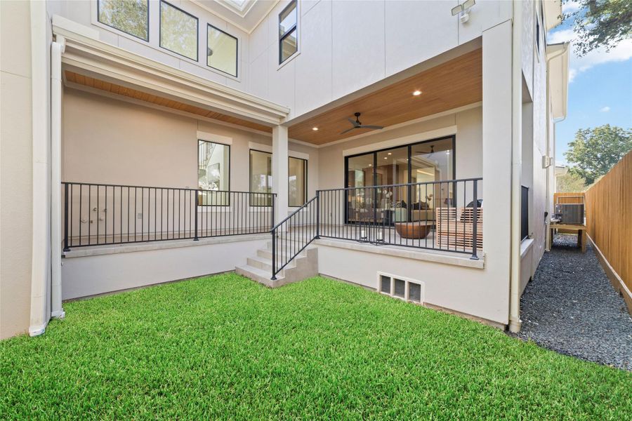 Exterior details and patio area of a home in , Bellaire (Image 28). Exterior details and patio area of a home in , Bellaire (Image 28).