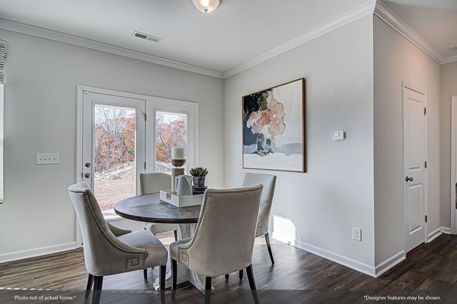 Furnished interior view inside a new home in Cambridge Reserve, Angier (Image 9).