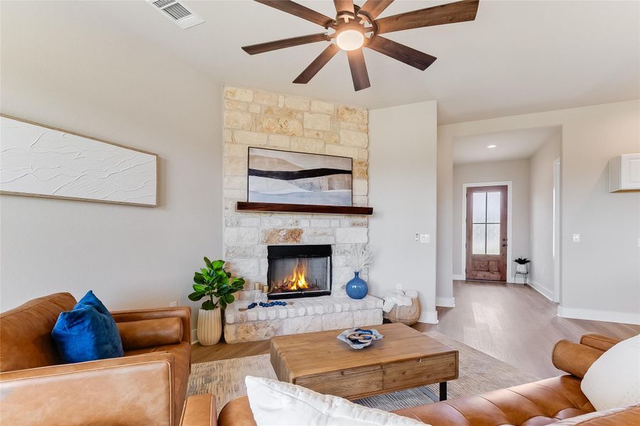 Furnished interior view inside a new home in , Bertram (Image 16). Furnished interior view inside a new home in , Bertram (Image 16).