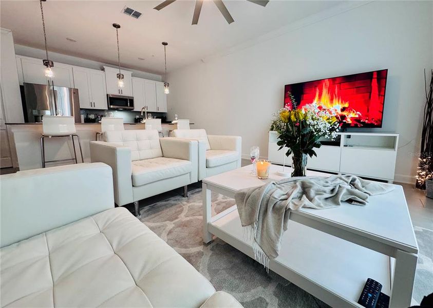 Furnished interior view inside a new home in , Kissimmee (Image 8).