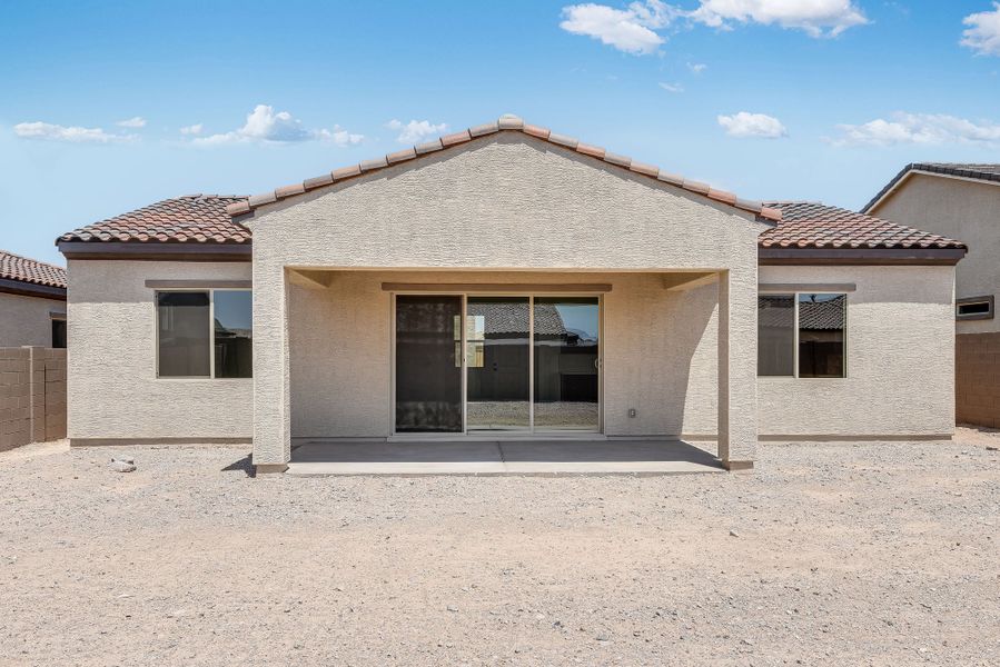 Exterior details and patio area of a home in Estrella, Goodyear (Image 24).