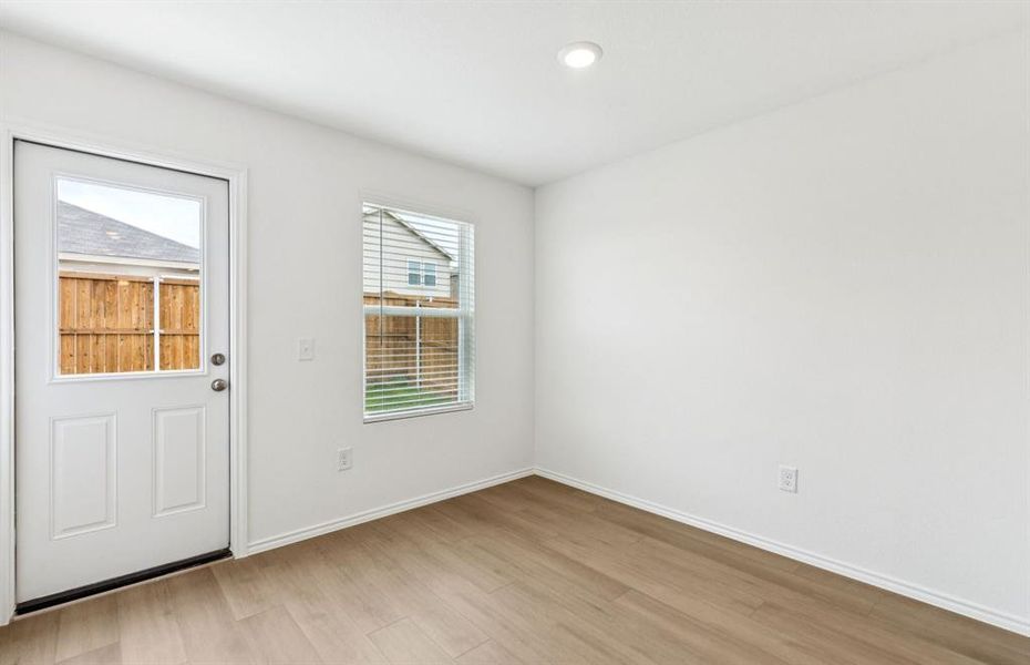 Dining area with bright light Dining area with bright light