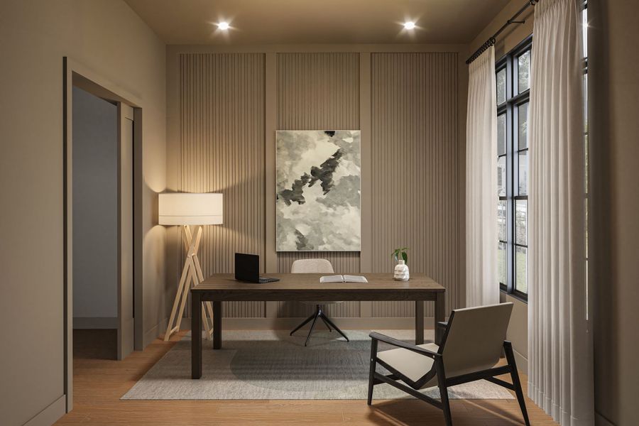 Furnished interior view inside a new home in , Dallas (Image 4).