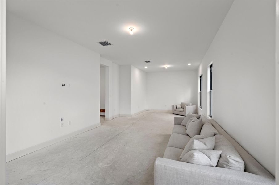 Furnished interior view inside a new home in , Boca Raton (Image 8). Furnished interior view inside a new home in , Boca Raton (Image 8).