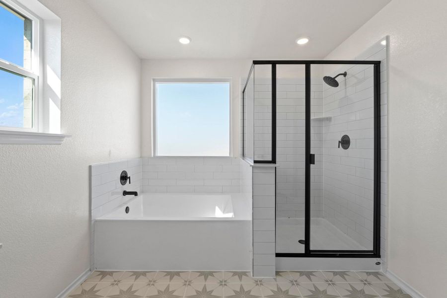 Furnished interior view inside a new home in Salerno - Classic Collection, Round Rock (Image 9). Furnished interior view inside a new home in Salerno - Classic Collection, Round Rock (Image 9).