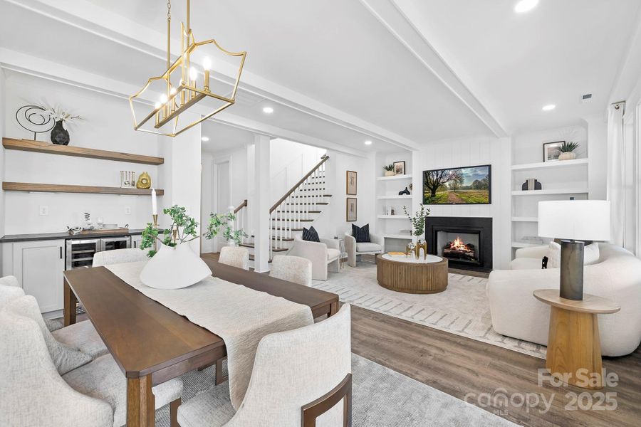 Furnished interior view inside a new home in , Charlotte (Image 14). Furnished interior view inside a new home in , Charlotte (Image 14).