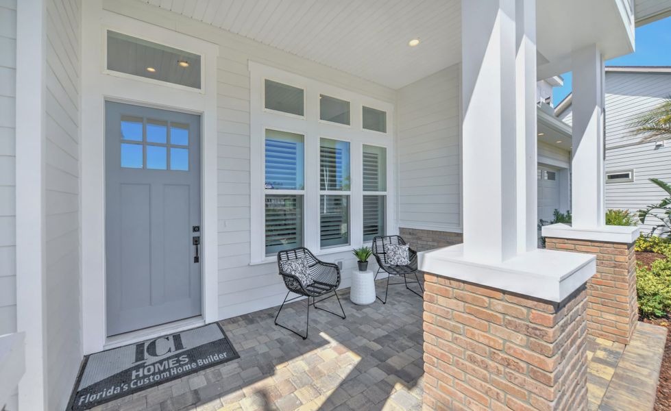 Exterior details and patio area of a home in Courtney Chase, St. Augustine (Image 3). Exterior details and patio area of a home in Courtney Chase, St. Augustine (Image 3).