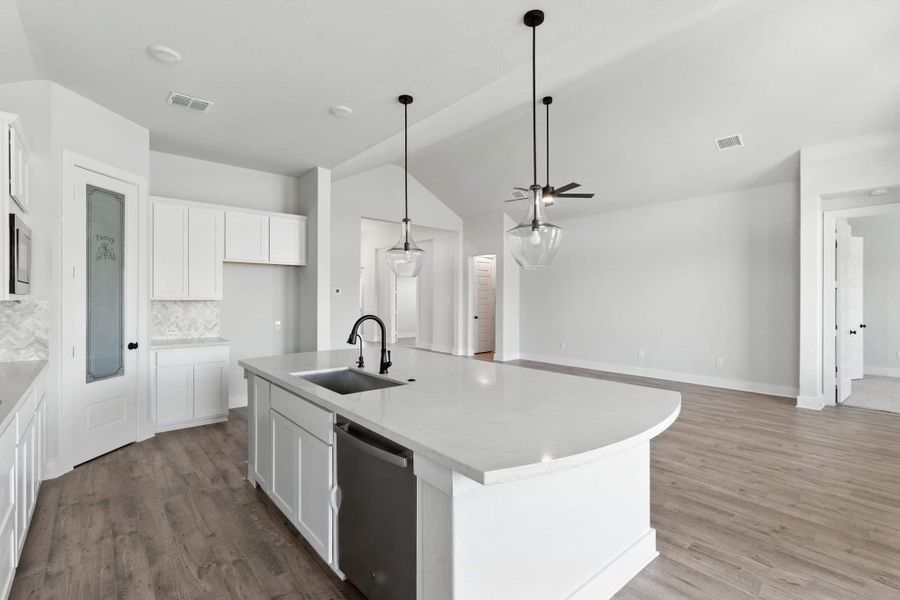 Furnished interior view inside a new home in Alsatian Oaks, Castroville (Image 11).