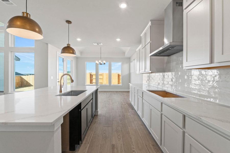 Furnished interior view inside a new home in Lariat, Liberty Hill (Image 18).