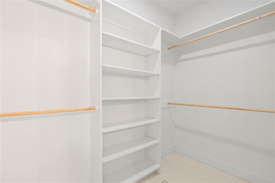 View of spacious closet