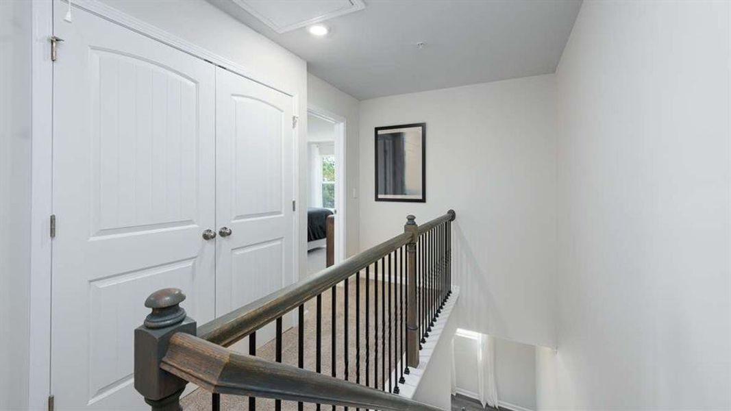 Spacious, unfurnished interior of a new home in Townes at Asbury, Hapeville (Image 21).