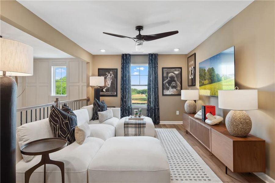 Furnished interior view inside a new home in Westwind Estates, Hampton (Image 36).