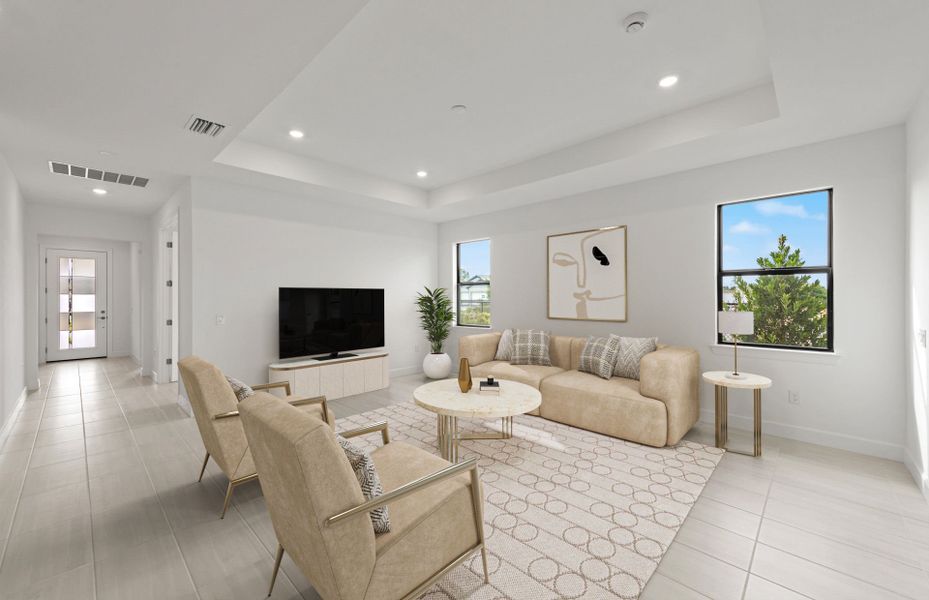 Furnished interior view inside a new home in Arbor Oaks, North Port (Image 6).