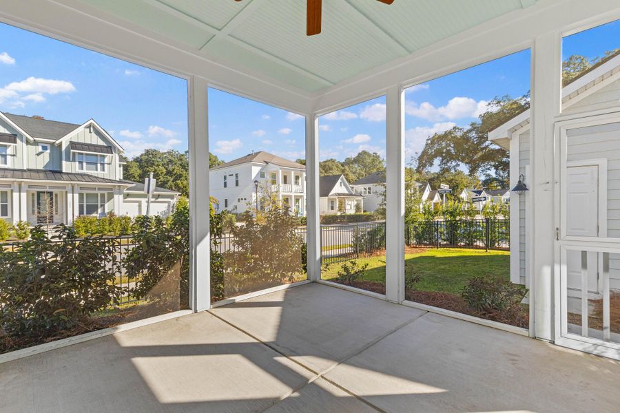 Exterior details and patio area of a home in , Charleston (Image 29).