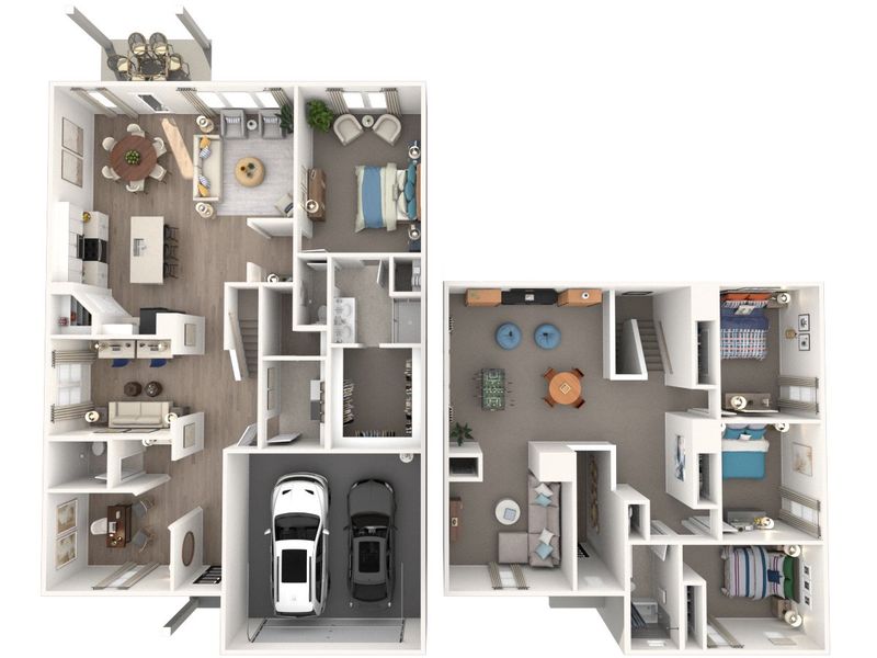 2D floor plan layout for the The Haskell by Meritage Homes in Stonehaven, Seagoville, TX (Image 4). 2D floor plan layout for the The Haskell by Meritage Homes in Stonehaven, Seagoville, TX (Image 4).