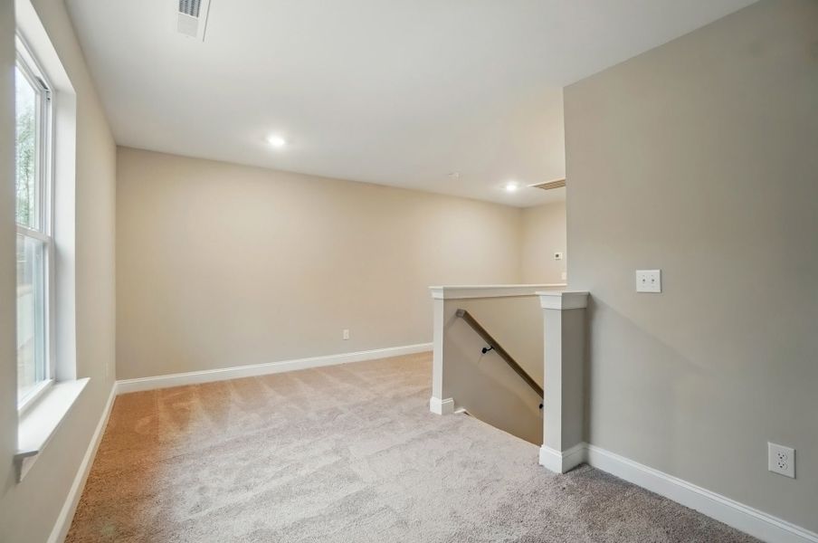 Representative unfurnished interior of a home built from the Tillery by Caruso Homes in Blue Run, Raleigh (Image 66). Representative unfurnished interior of a home built from the Tillery by Caruso Homes in Blue Run, Raleigh (Image 66).