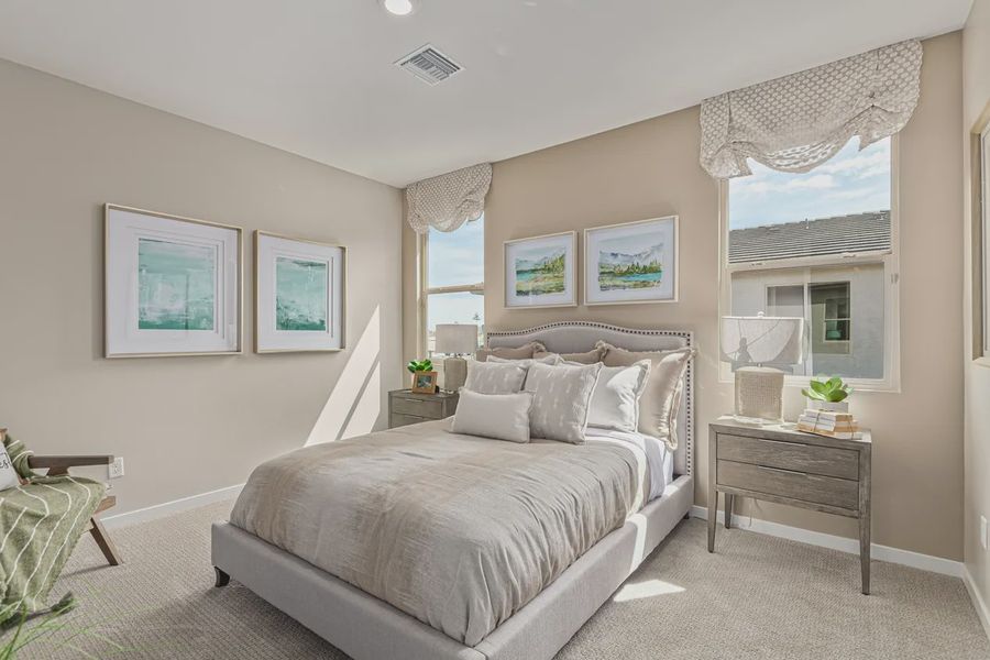 Representative furnished interior of a home built from the 1901 by Elliott Homes in Camilo at Santana, Yuma (Image 18).