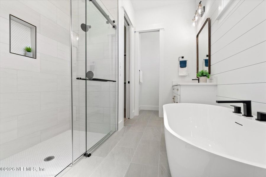 Furnished interior view inside a new home in , Jacksonville Beach (Image 38). Furnished interior view inside a new home in , Jacksonville Beach (Image 38).