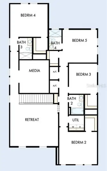 2D floor plan layout of this home in , Tampa, FL (Image 3). 2D floor plan layout of this home in , Tampa, FL (Image 3).