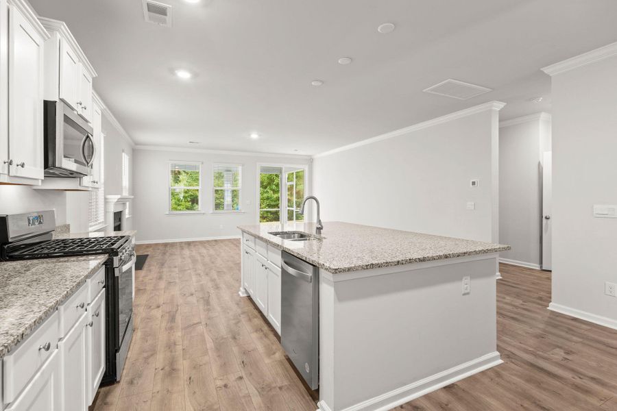 Furnished interior view inside a new home in The Ponds, Summerville (Image 7).