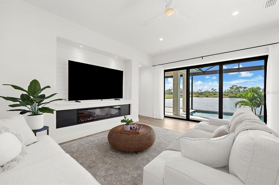 Furnished interior view inside a new home in , Placida (Image 43).