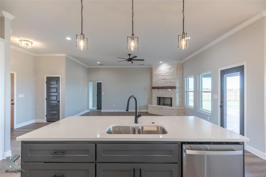 Furnished interior view inside a new home in , Abilene (Image 14).