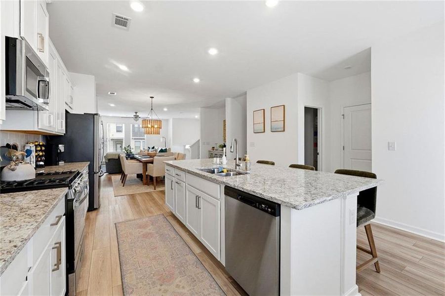 Furnished interior view inside a new home in Henson Square, Lawrenceville (Image 11).