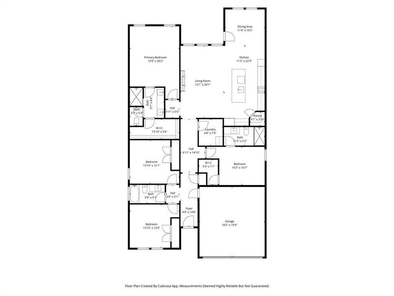2D floor plan layout of this home in , Weatherford, TX (Image 5).