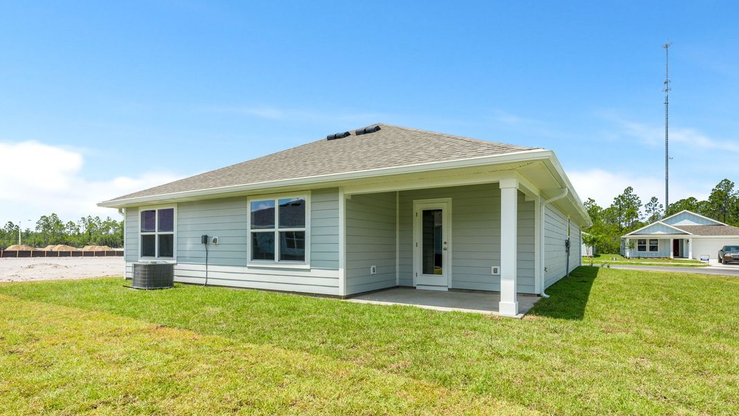 Representative exterior details of a home built from the The Cali by D.R. Horton in Palmetto Bluff, Port Saint Joe (Image 4).