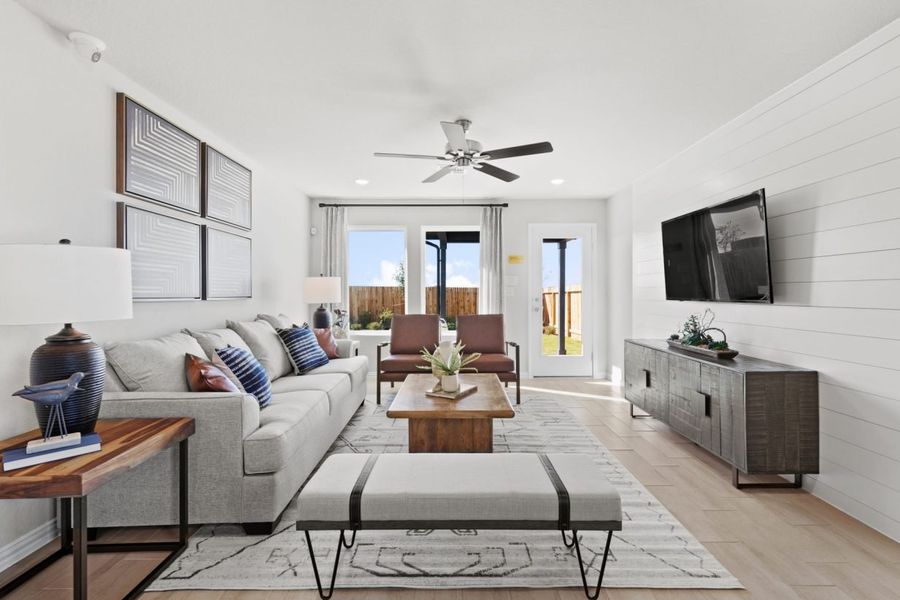 Representative furnished interior of a home built from the Ellis Colony At Pinehurst by Brohn Homes in Colony at Pinehurst, Pinehurst (Image 9).
