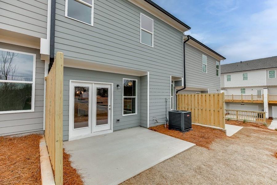Exterior details and patio area of a home in , Sugar Hill (Image 22). Exterior details and patio area of a home in , Sugar Hill (Image 22).