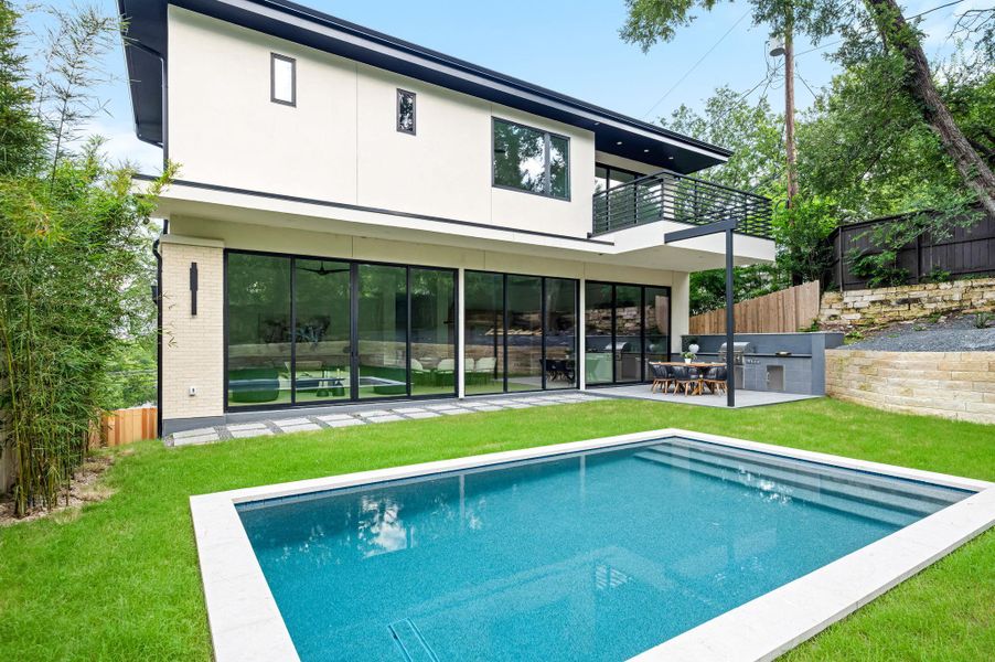Exterior details and patio area of a home in , Austin (Image 25). Exterior details and patio area of a home in , Austin (Image 25).
