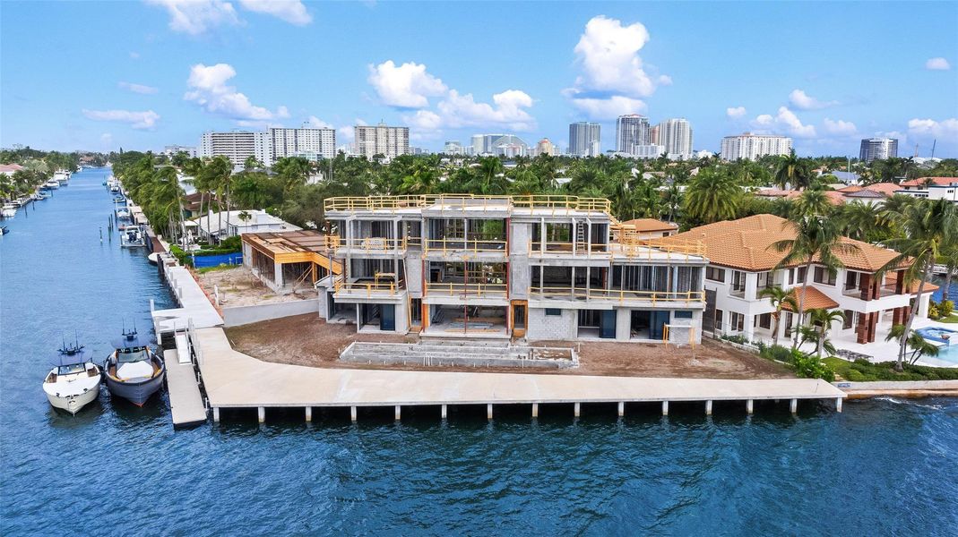 In-progress construction of a new home in , Fort Lauderdale, FL (Image 19).