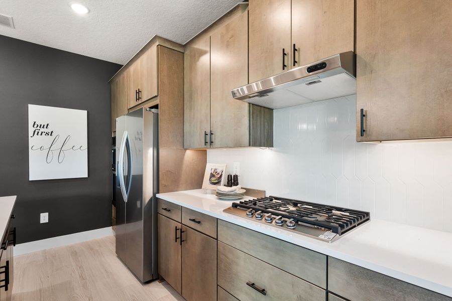 Gas Cooktop and Vented Hood