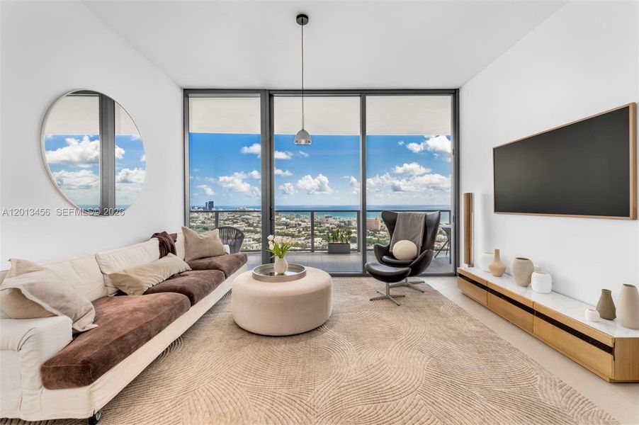 Furnished interior view inside a new home in , Miami Beach (Image 4).