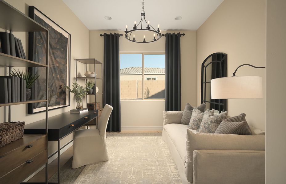 Representative furnished interior of a home built from the Cesena by Pulte Homes in Saguaro Reserve - Majesty, Marana (Image 10).