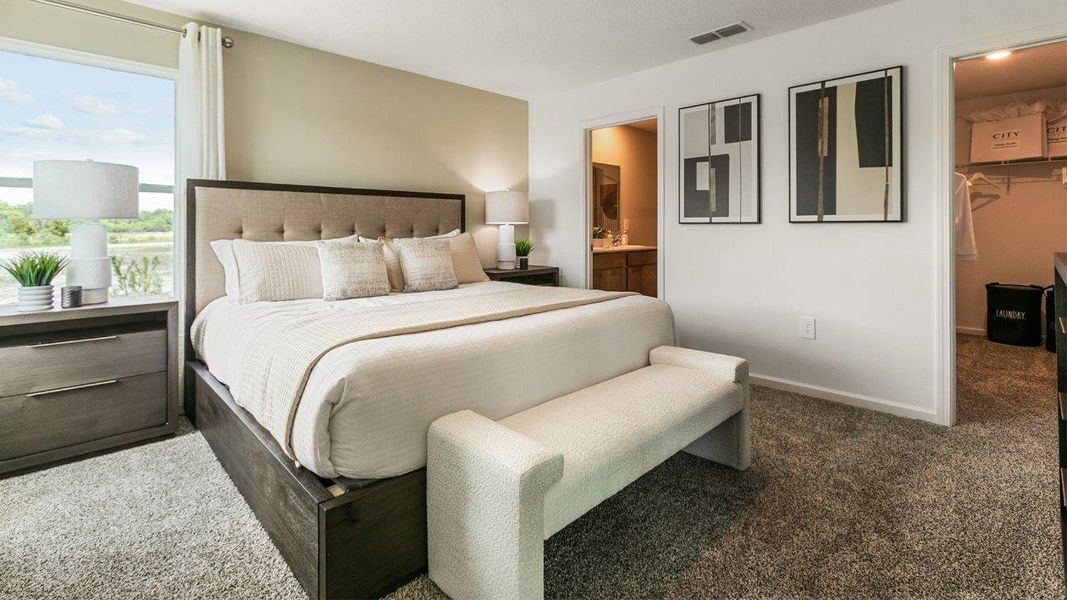 Representative furnished interior of a home built from the BERKELEY by D.R. Horton in Rookery, Green Cove Springs (Image 14).
