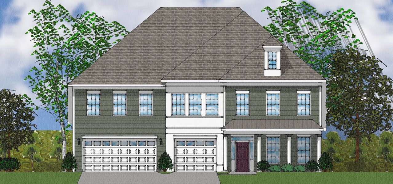 Representative exterior photo of a completed home built from the Patterson II - Elite Collection by Mungo Homes in Suter Estates, Easley, SC (Image 30).