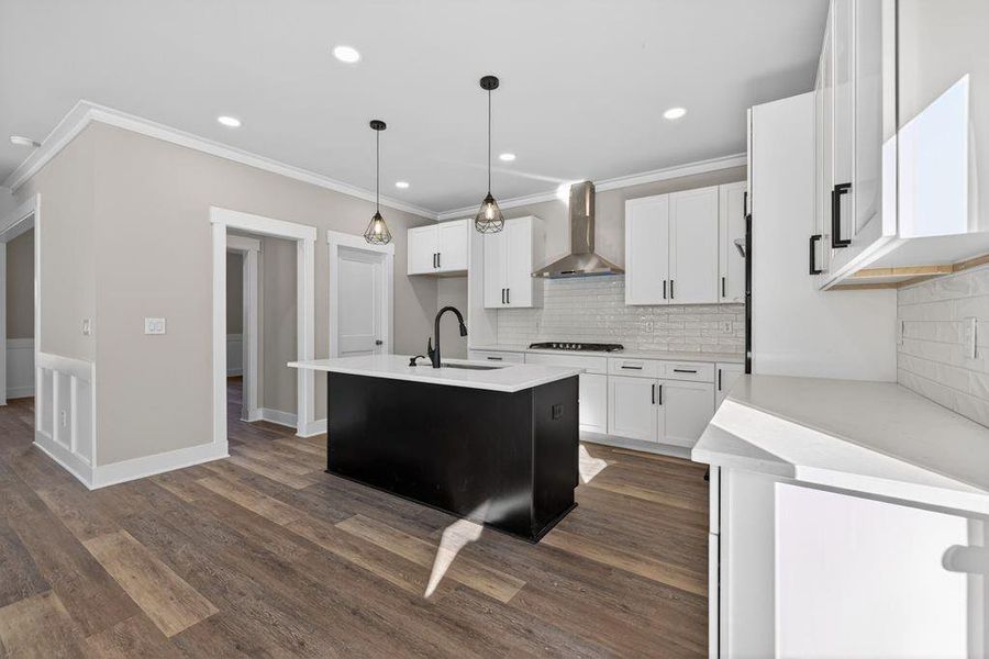Furnished interior view inside a new home in , Flowery Branch (Image 12).