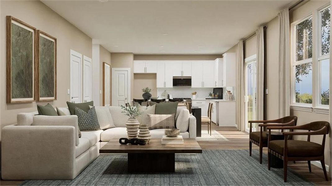 Furnished interior view inside a new home in , Locust Grove (Image 9).