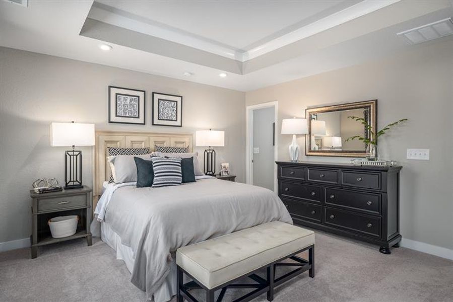 Furnished interior view inside a new home in Griffin Farm Townes, Pittsboro (Image 9).